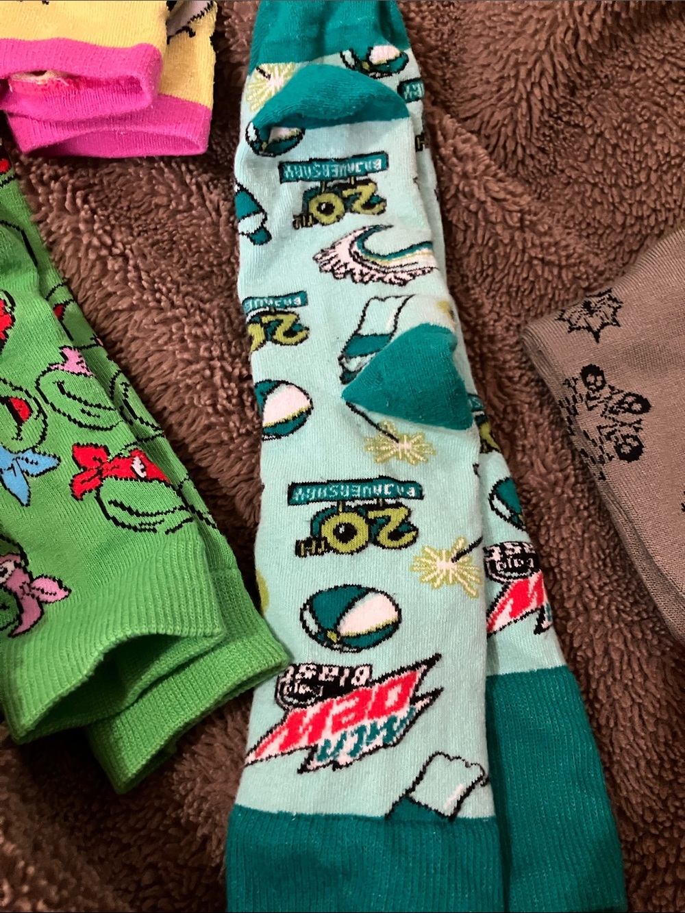 Colorful Mixed Novelty Socks - Multi-Color Patterned Pack - Picture 5 of 8